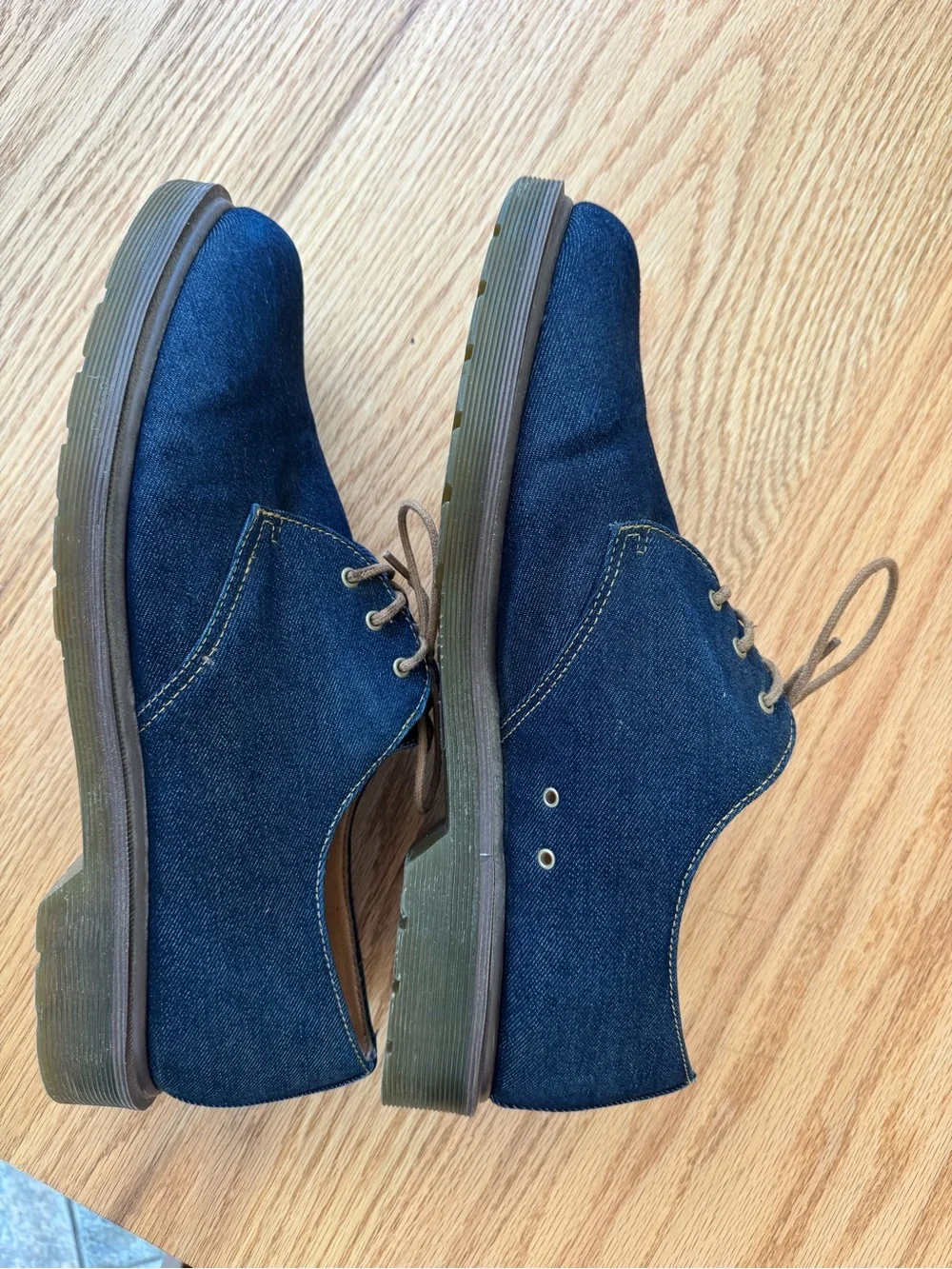 Dr. Martens Cagney 3-Eye Oxford In Indigo Denim Men's US 13 Like New